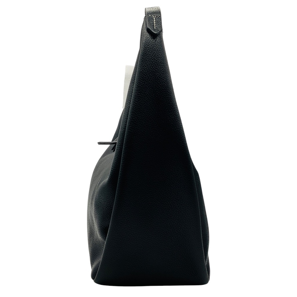 TOTEME BLACK GRAINED LEATHER BELT HOBO BAG - Picture 2 of 13